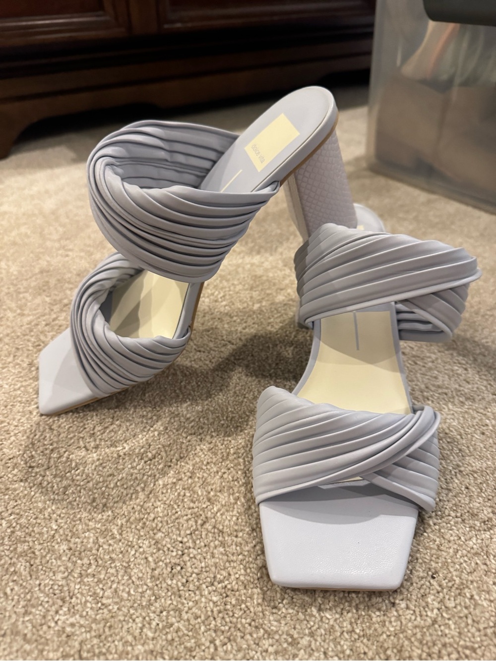 Dolce Vita Light/ Baby Braided Strap Block Heel Sandals - Never worn